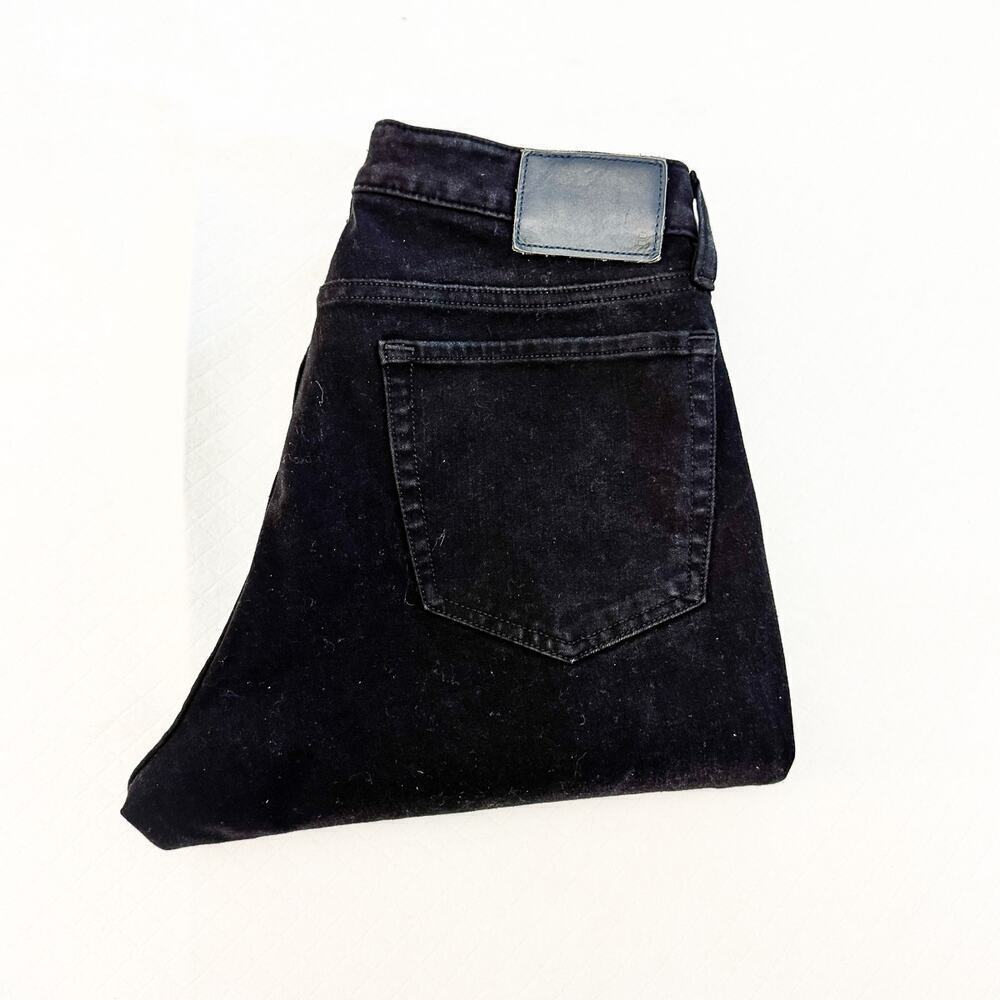 Bonobos Black Straight Leg Denim Jean Pants Stretch Waistband Size 32 x 33